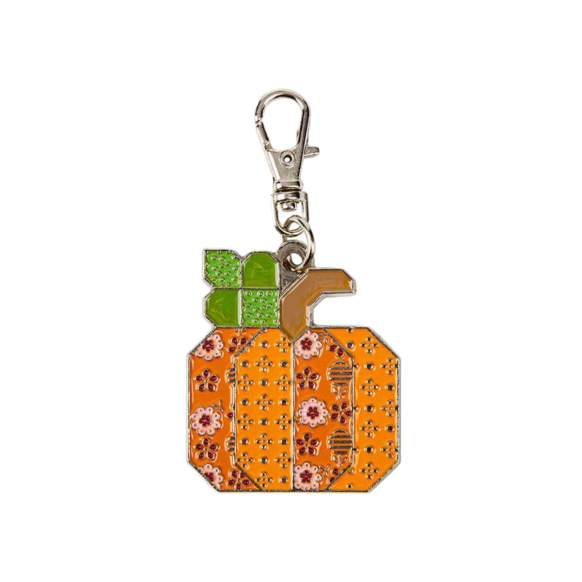 Lori Holt Bee Dots Enamel Happy Charm Pumpkin