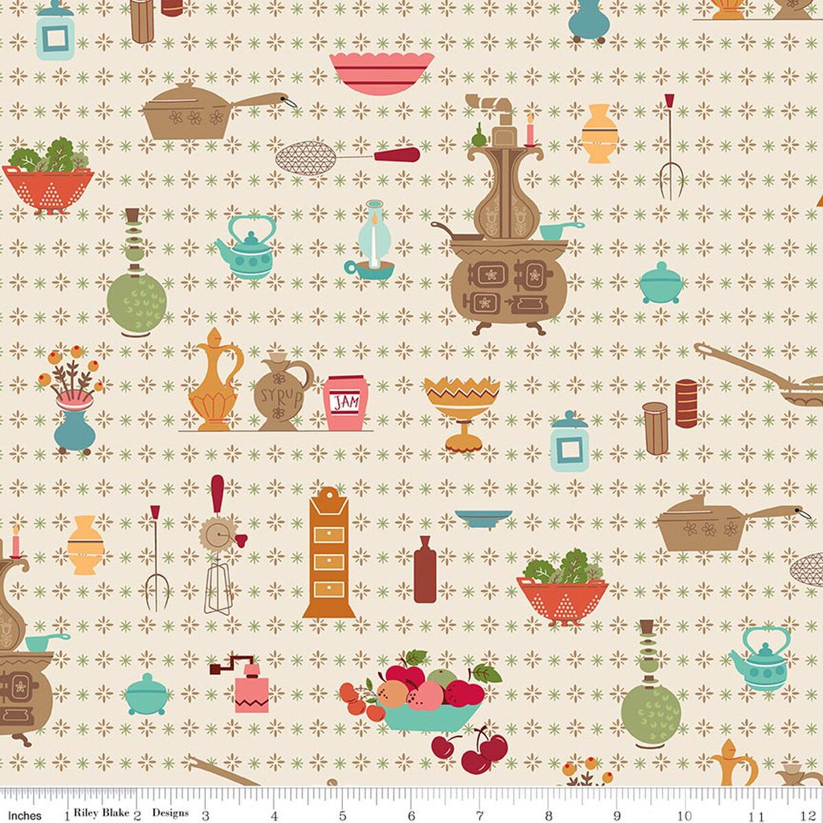Baked With Love Linen Wallpaper 108" Wide Back Fabric